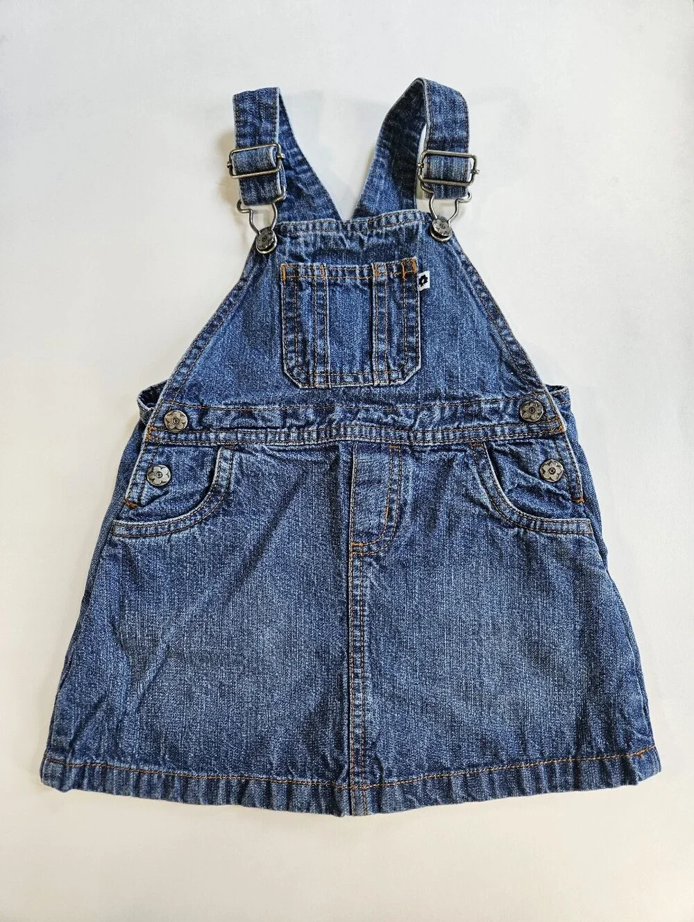 Carter's baby girl denim overall dress size 24 months